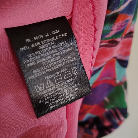 Anthropologie Vanessa Virginia Pink Tiered Boho Beaded Ruffle Mural Maxi Dress 8 - Picture 5 of 9